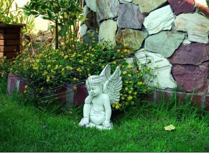 Grave decoration grave stone decoration decorative angel figure sculpture God holy